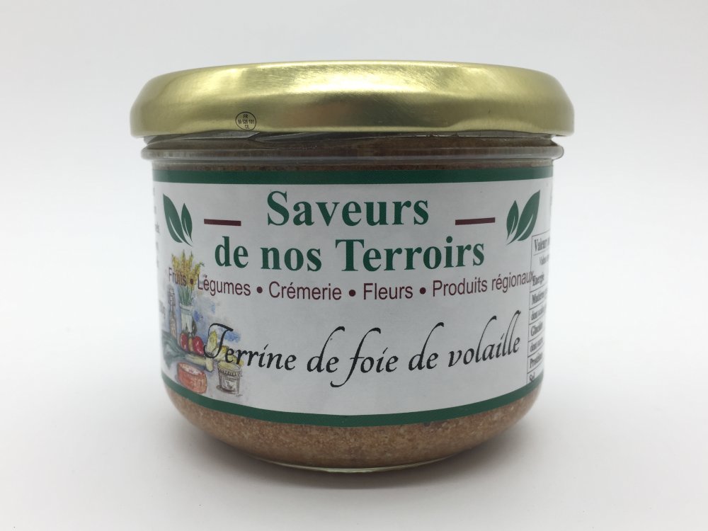 Terrine Foie Volaille 200g Cs Saveurs De Nos Terroirs