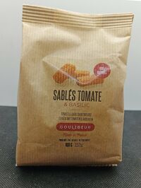 Sablés Tomate et basilic 100g Goulibeur